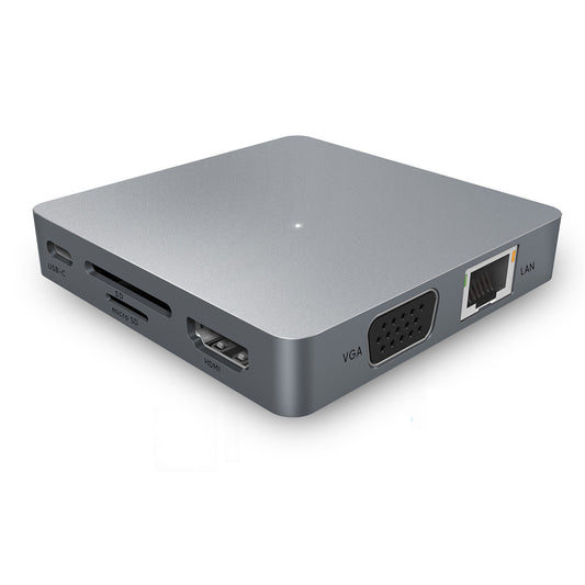 Elf-in-Eins Typ-C-Dockingstation USB-C-Hub-Erweiterung HDMI VGA LAN USB 3.0