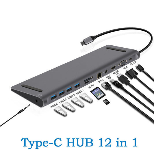 USB-C Dock Zwölf-in-Eins Hub